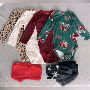 NWOT Carter’s Christmas Onesie Bundle
